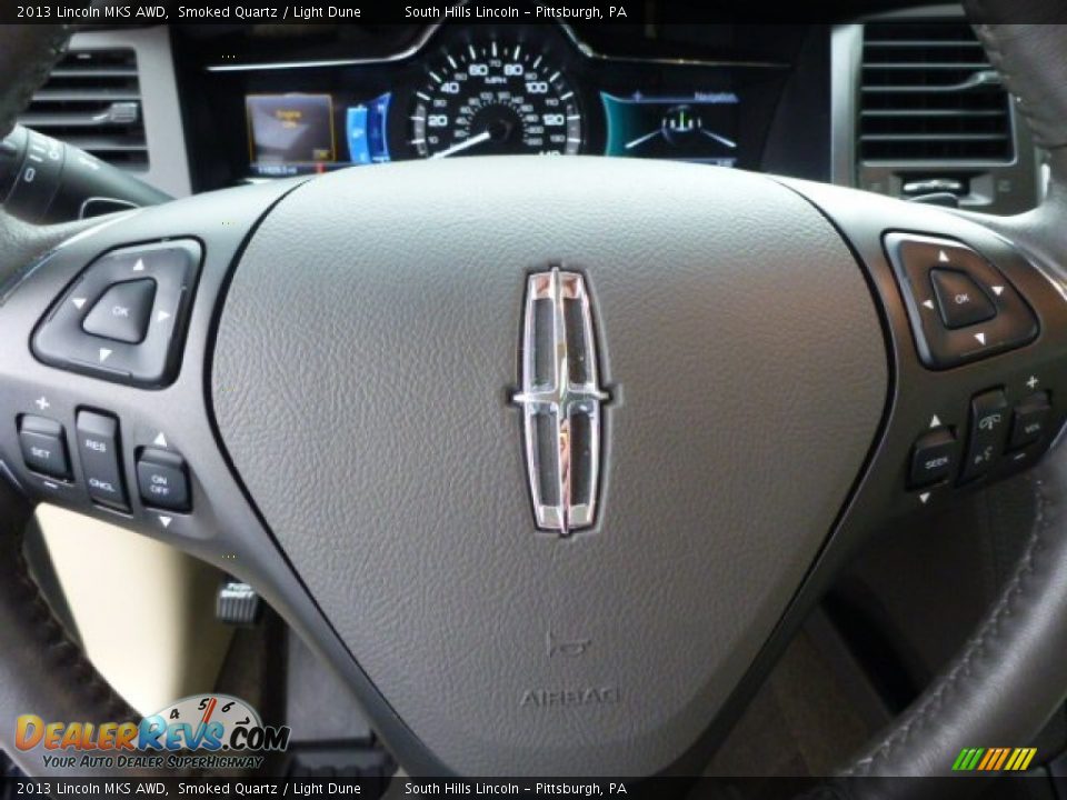 2013 Lincoln MKS AWD Smoked Quartz / Light Dune Photo #22