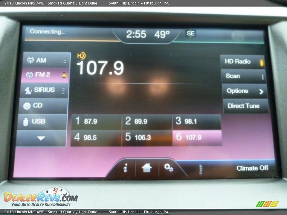 2013 Lincoln MKS AWD Smoked Quartz / Light Dune Photo #23