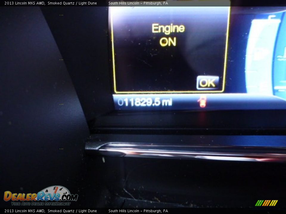 2013 Lincoln MKS AWD Smoked Quartz / Light Dune Photo #25