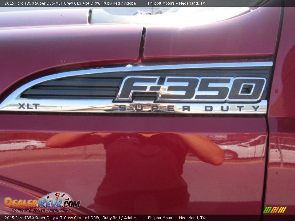 2015 Ford F350 Super Duty XLT Crew Cab 4x4 DRW Ruby Red / Adobe Photo #14