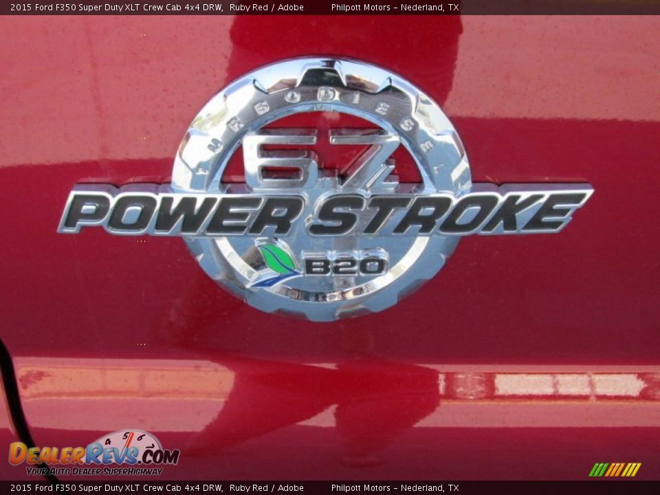 2015 Ford F350 Super Duty XLT Crew Cab 4x4 DRW Ruby Red / Adobe Photo #15