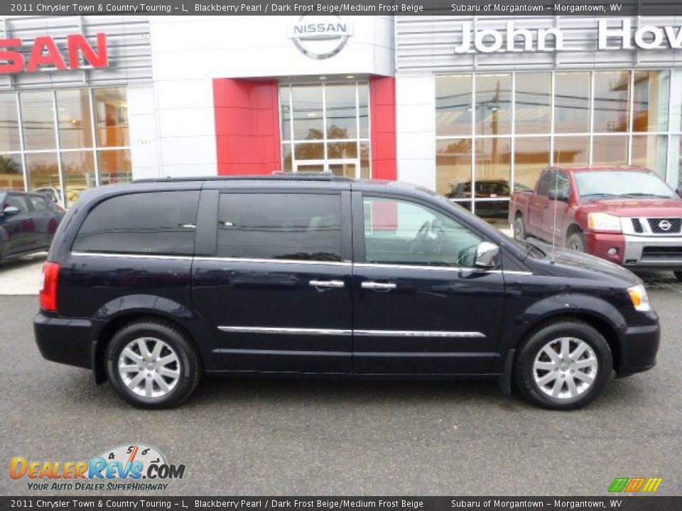 2011 Chrysler Town & Country Touring - L Blackberry Pearl / Dark Frost Beige/Medium Frost Beige Photo #2
