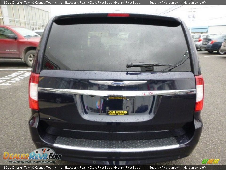 2011 Chrysler Town & Country Touring - L Blackberry Pearl / Dark Frost Beige/Medium Frost Beige Photo #4