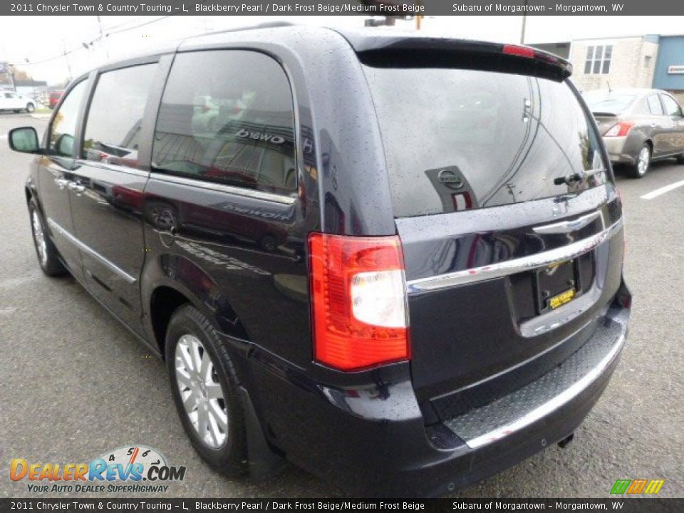 2011 Chrysler Town & Country Touring - L Blackberry Pearl / Dark Frost Beige/Medium Frost Beige Photo #5