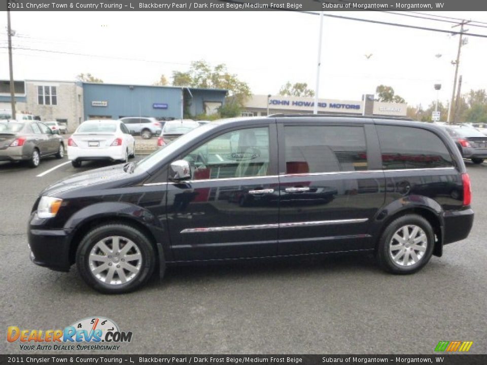 2011 Chrysler Town & Country Touring - L Blackberry Pearl / Dark Frost Beige/Medium Frost Beige Photo #8