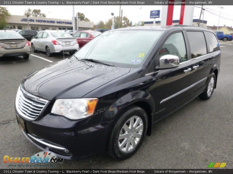 2011 Chrysler Town & Country Touring - L Blackberry Pearl / Dark Frost Beige/Medium Frost Beige Photo #9