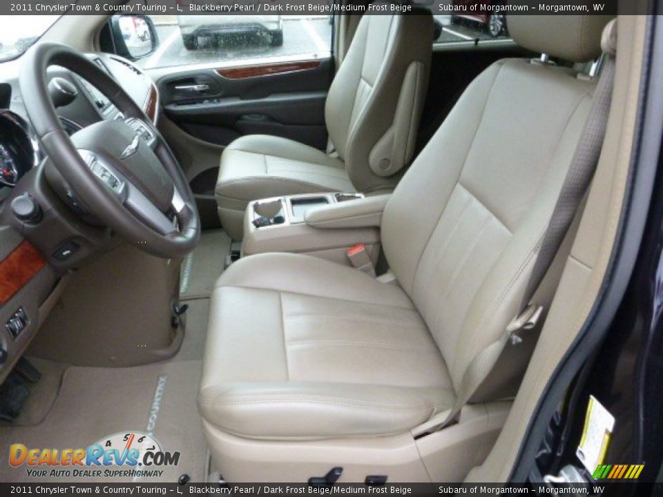 2011 Chrysler Town & Country Touring - L Blackberry Pearl / Dark Frost Beige/Medium Frost Beige Photo #15