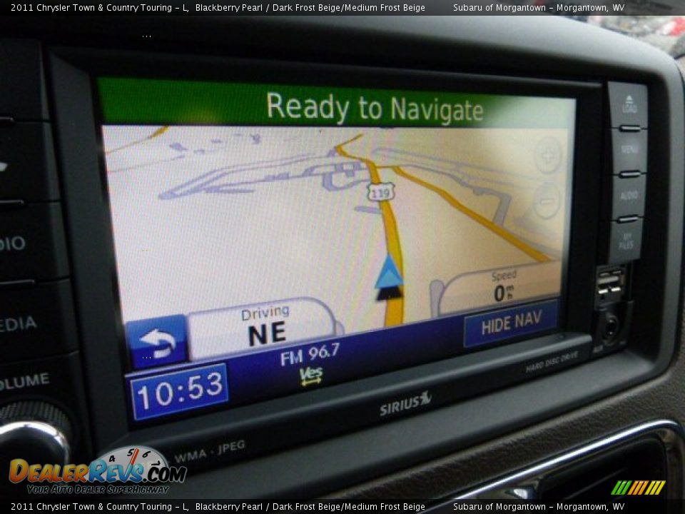 2011 Chrysler Town & Country Touring - L Blackberry Pearl / Dark Frost Beige/Medium Frost Beige Photo #20