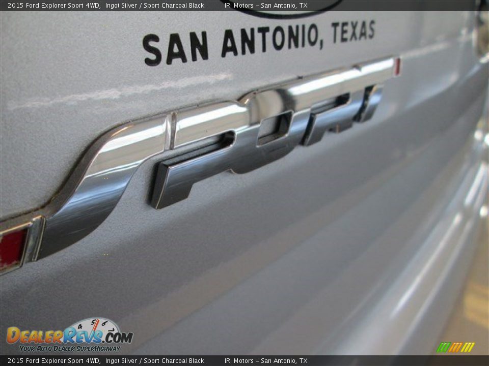 2015 Ford Explorer Sport 4WD Ingot Silver / Sport Charcoal Black Photo #7