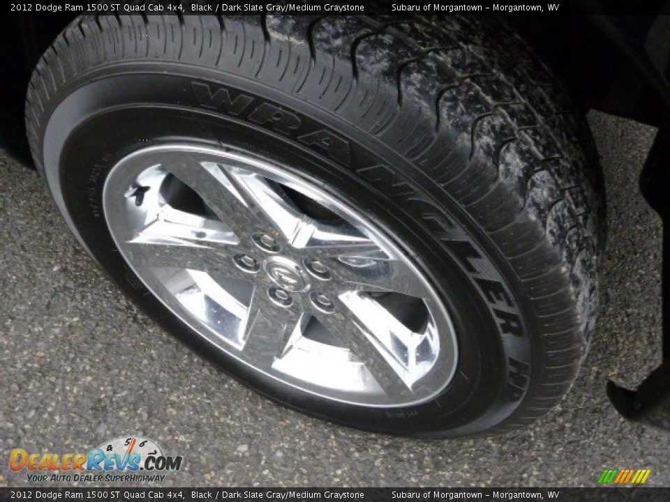 2012 Dodge Ram 1500 ST Quad Cab 4x4 Black / Dark Slate Gray/Medium Graystone Photo #9
