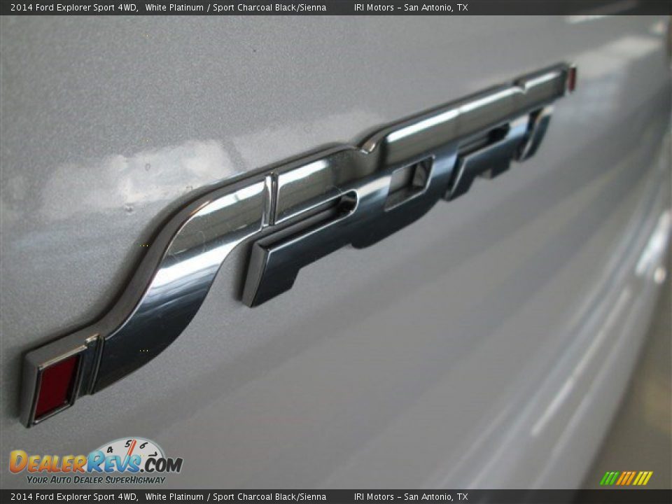 2014 Ford Explorer Sport 4WD White Platinum / Sport Charcoal Black/Sienna Photo #7