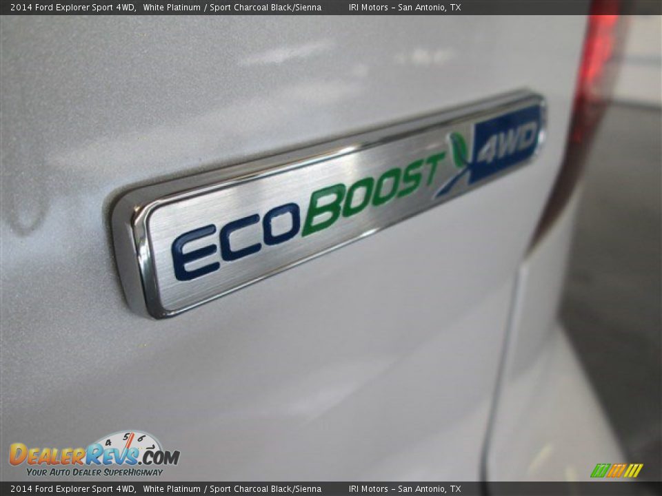 2014 Ford Explorer Sport 4WD White Platinum / Sport Charcoal Black/Sienna Photo #8