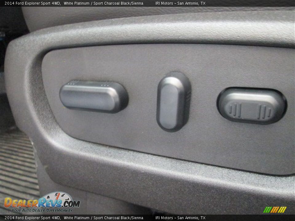 2014 Ford Explorer Sport 4WD White Platinum / Sport Charcoal Black/Sienna Photo #18