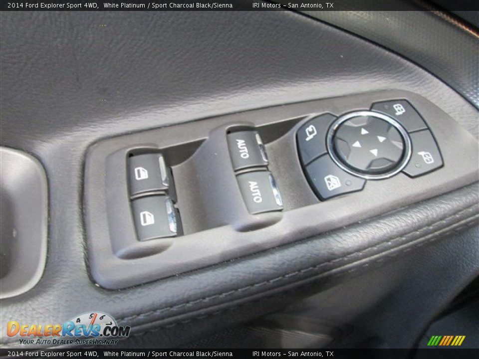 2014 Ford Explorer Sport 4WD White Platinum / Sport Charcoal Black/Sienna Photo #24