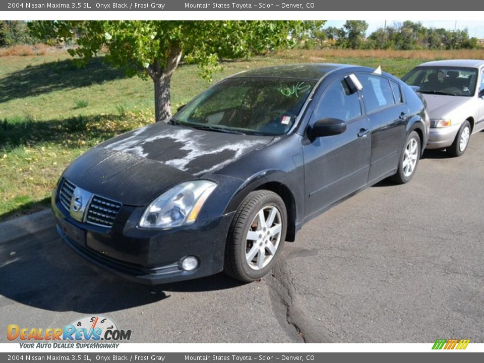2004 Nissan Maxima 3.5 SL Onyx Black / Frost Gray Photo #4