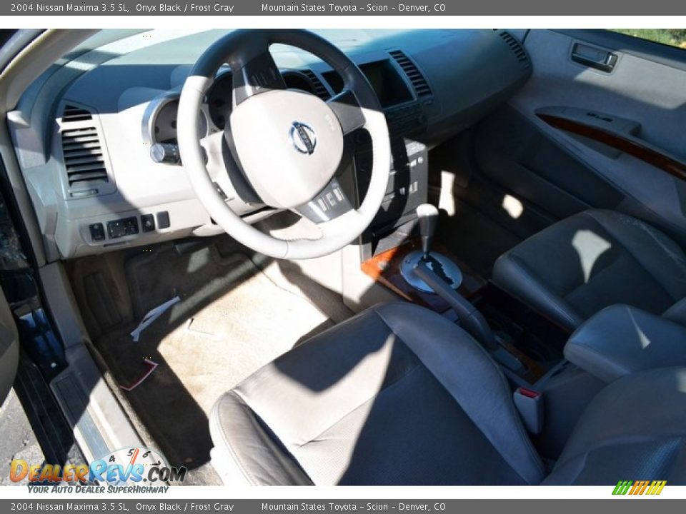 2004 Nissan Maxima 3.5 SL Onyx Black / Frost Gray Photo #5