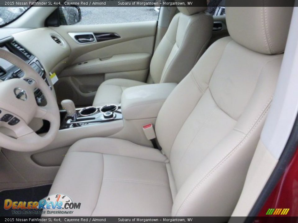 Almond Interior - 2015 Nissan Pathfinder SL 4x4 Photo #10