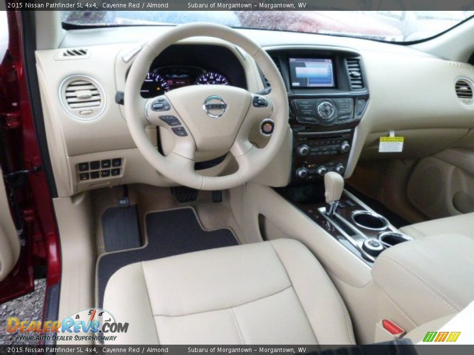 Almond Interior - 2015 Nissan Pathfinder SL 4x4 Photo #13