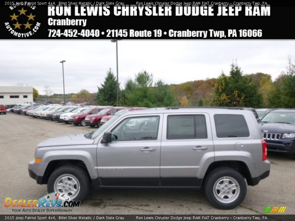 2015 Jeep Patriot Sport 4x4 Billet Silver Metallic / Dark Slate Gray Photo #1