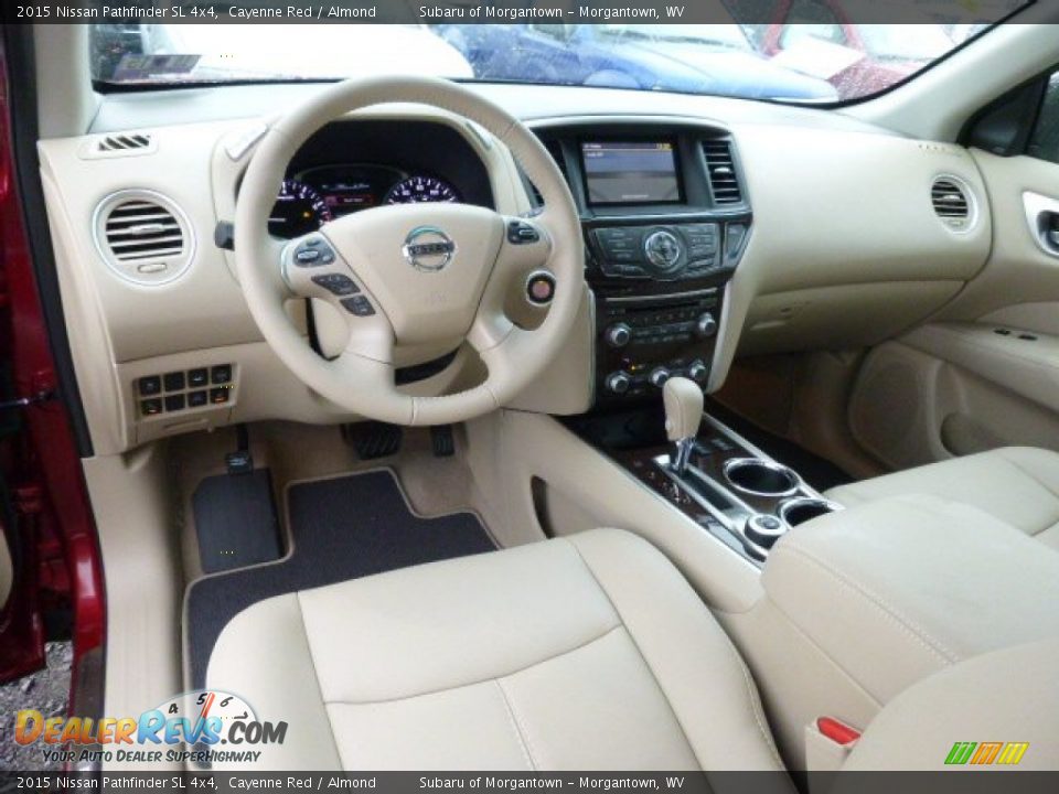 Almond Interior - 2015 Nissan Pathfinder SL 4x4 Photo #14