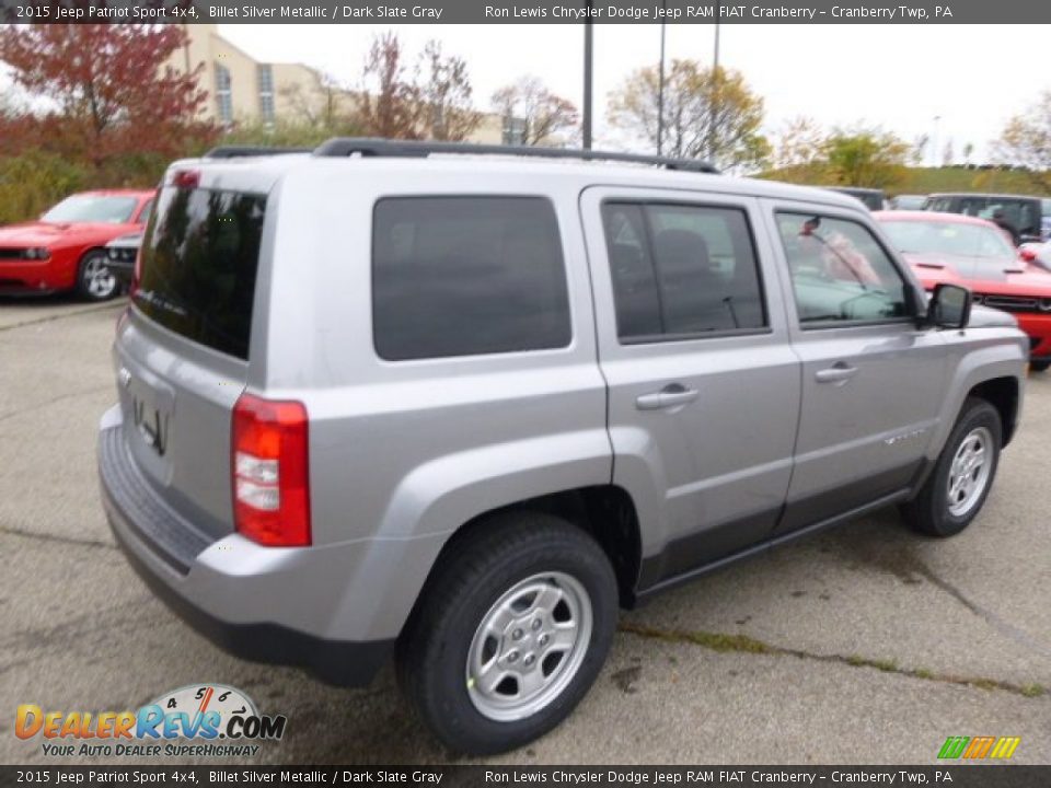 2015 Jeep Patriot Sport 4x4 Billet Silver Metallic / Dark Slate Gray Photo #6