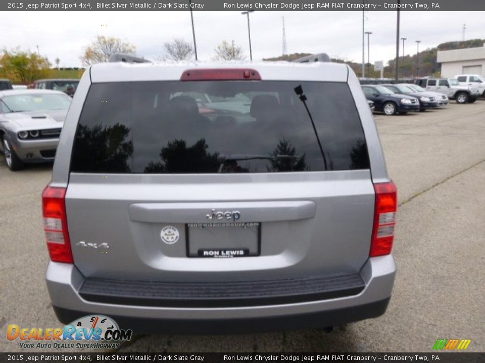 2015 Jeep Patriot Sport 4x4 Billet Silver Metallic / Dark Slate Gray Photo #7