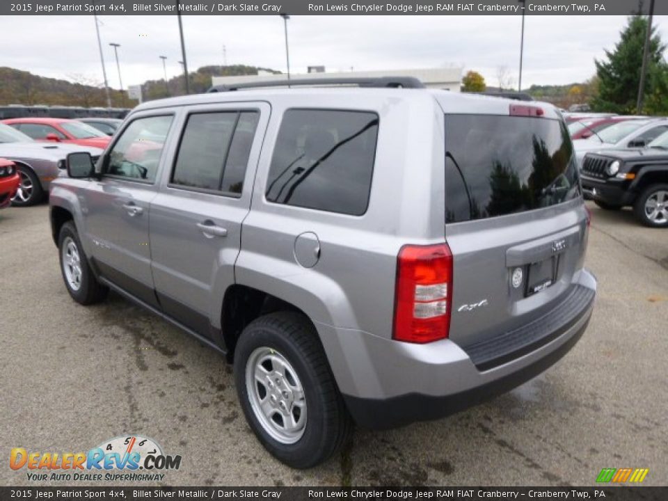 2015 Jeep Patriot Sport 4x4 Billet Silver Metallic / Dark Slate Gray Photo #8