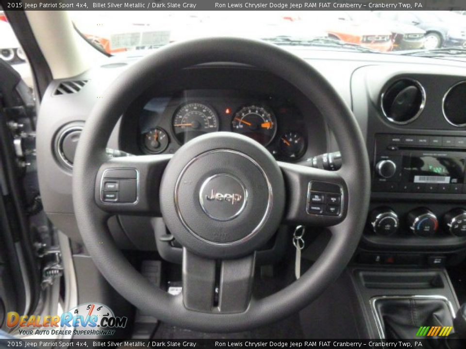 2015 Jeep Patriot Sport 4x4 Steering Wheel Photo #19