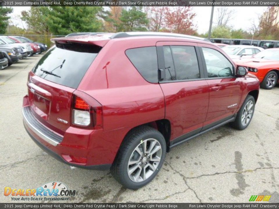 Deep Cherry Red Crystal Pearl 2015 Jeep Compass Limited 4x4 Photo #6