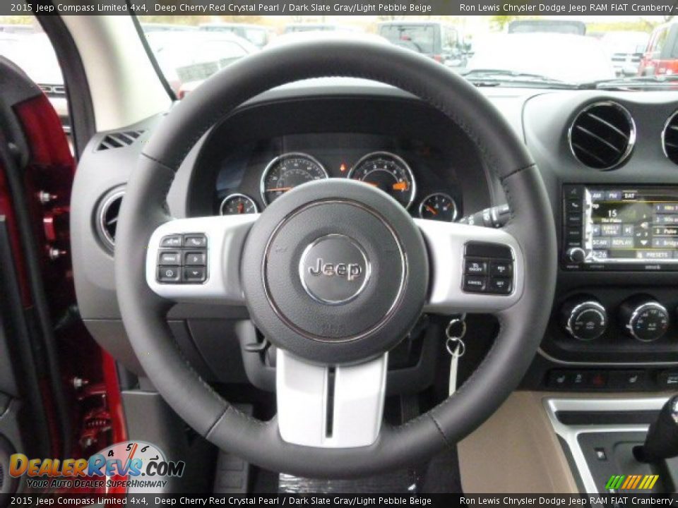 2015 Jeep Compass Limited 4x4 Steering Wheel Photo #19