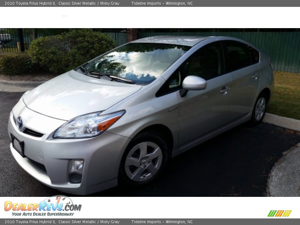 2010 Toyota Prius Hybrid II Classic Silver Metallic / Misty Gray Photo #22