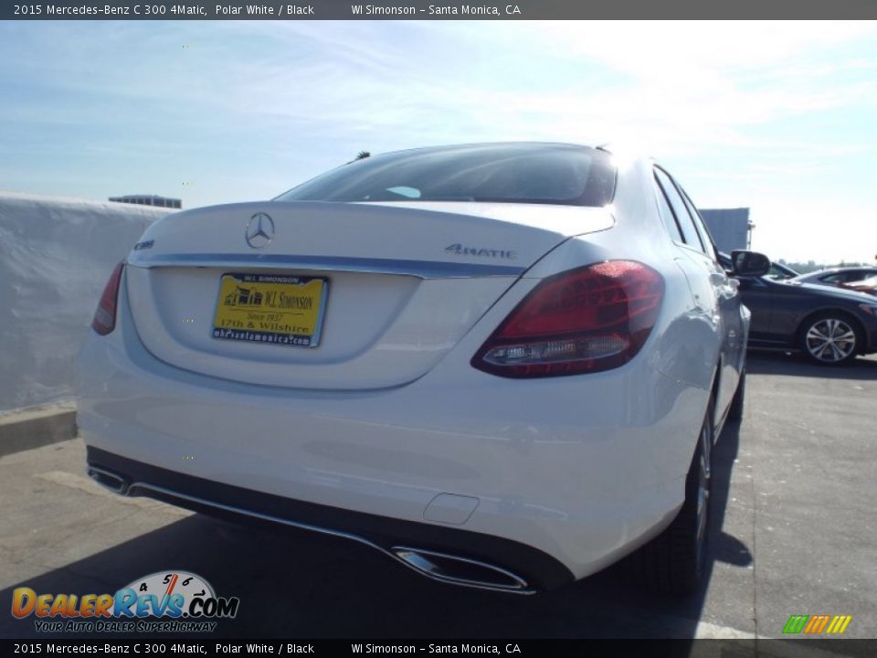 2015 Mercedes-Benz C 300 4Matic Polar White / Black Photo #4