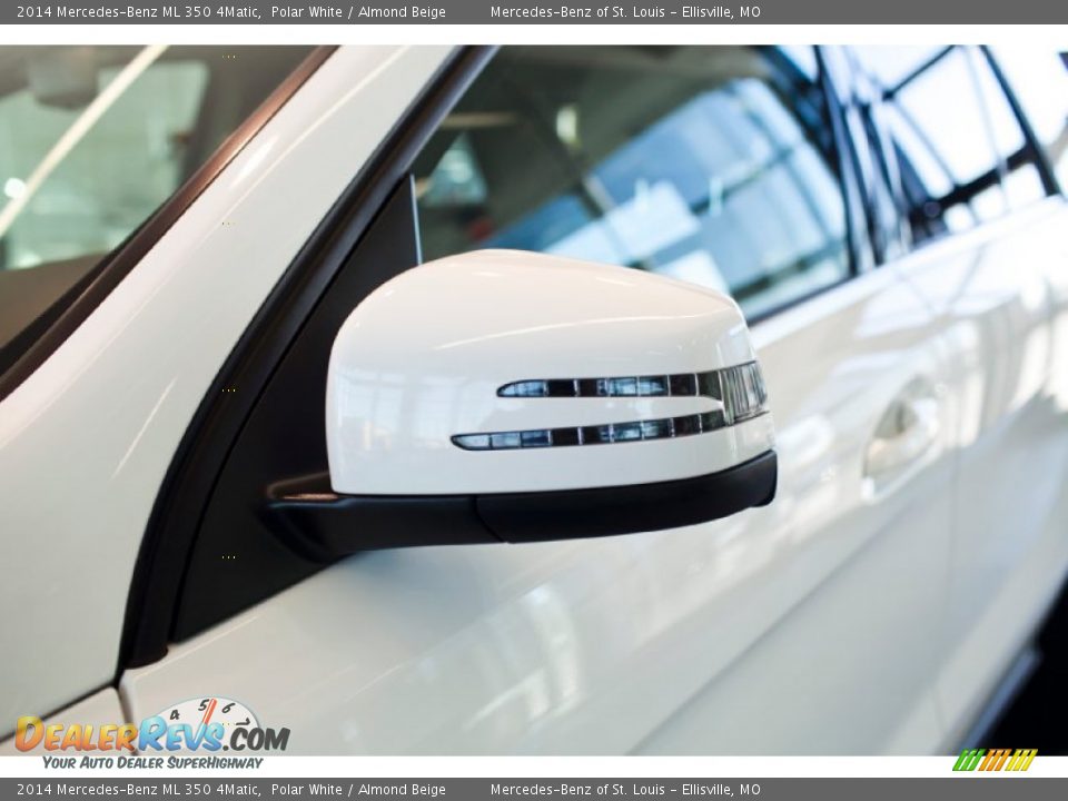 2014 Mercedes-Benz ML 350 4Matic Polar White / Almond Beige Photo #13