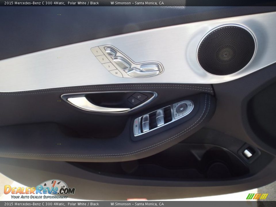 2015 Mercedes-Benz C 300 4Matic Polar White / Black Photo #6