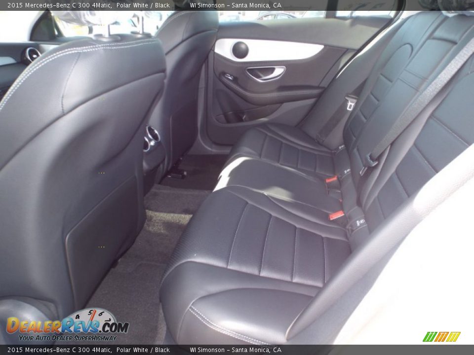 2015 Mercedes-Benz C 300 4Matic Polar White / Black Photo #8