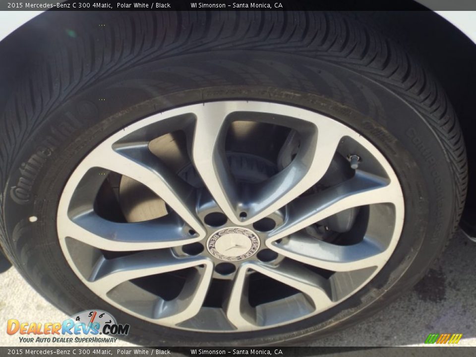 2015 Mercedes-Benz C 300 4Matic Polar White / Black Photo #10