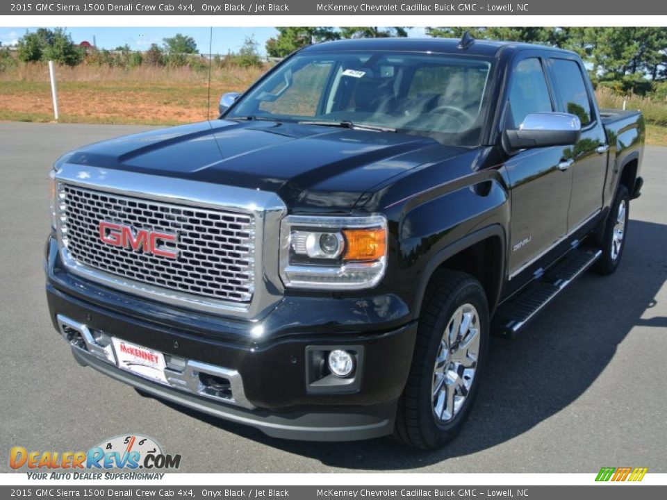 2015 GMC Sierra 1500 Denali Crew Cab 4x4 Onyx Black / Jet Black Photo #2