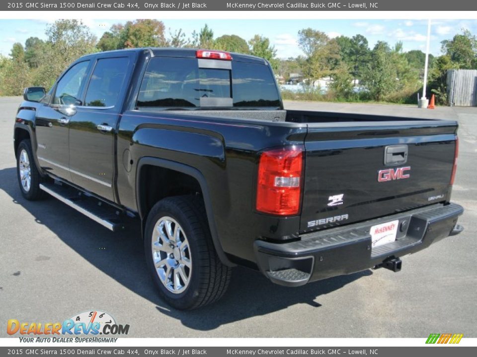 2015 GMC Sierra 1500 Denali Crew Cab 4x4 Onyx Black / Jet Black Photo #4