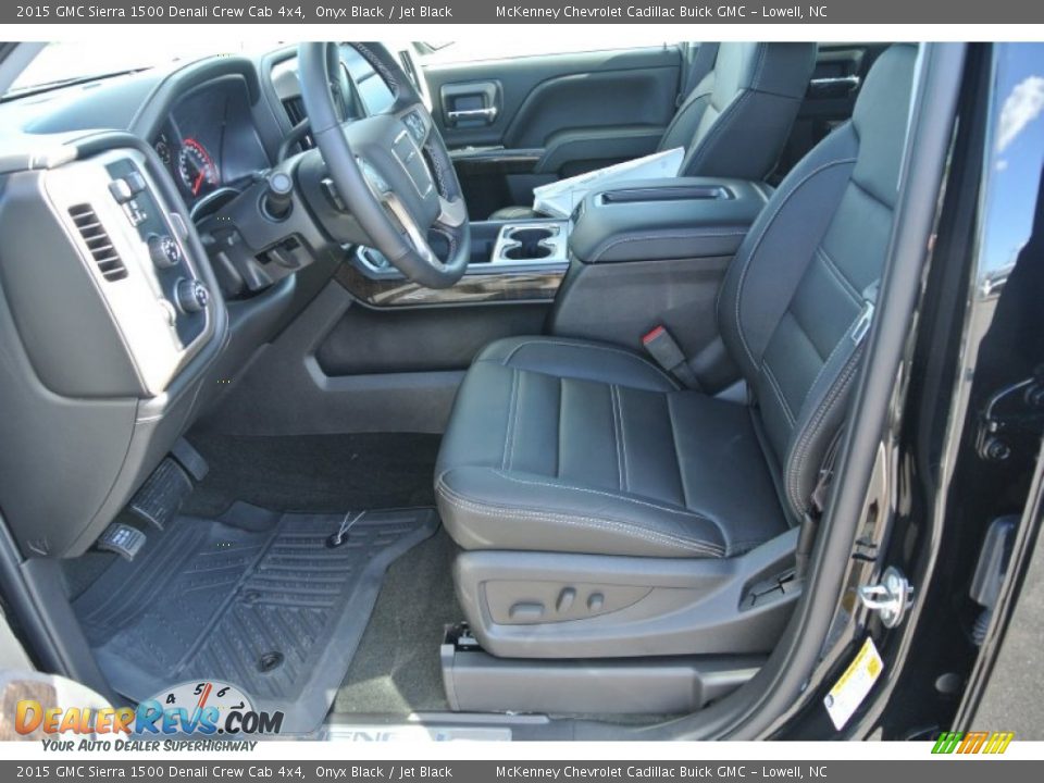 2015 GMC Sierra 1500 Denali Crew Cab 4x4 Onyx Black / Jet Black Photo #8
