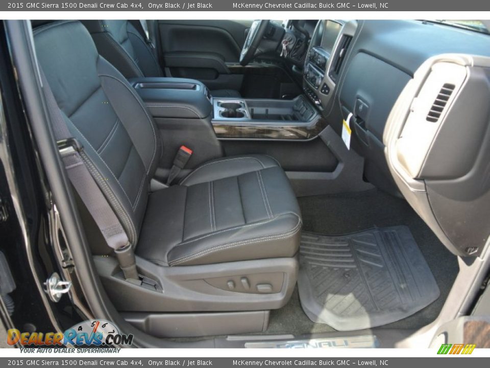 2015 GMC Sierra 1500 Denali Crew Cab 4x4 Onyx Black / Jet Black Photo #18