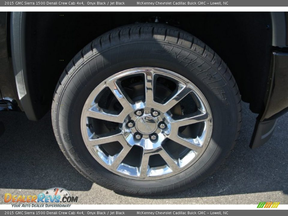 2015 GMC Sierra 1500 Denali Crew Cab 4x4 Onyx Black / Jet Black Photo #20