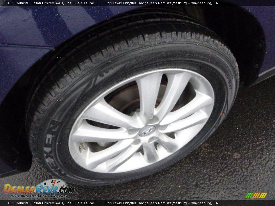 2012 Hyundai Tucson Limited AWD Iris Blue / Taupe Photo #8