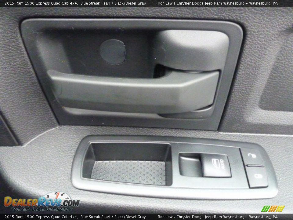2015 Ram 1500 Express Quad Cab 4x4 Blue Streak Pearl / Black/Diesel Gray Photo #7