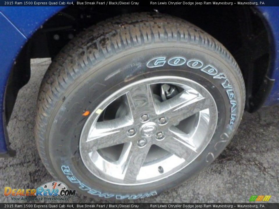 2015 Ram 1500 Express Quad Cab 4x4 Blue Streak Pearl / Black/Diesel Gray Photo #11