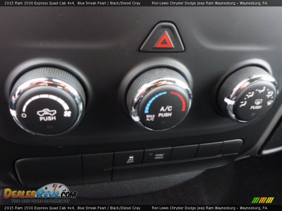 2015 Ram 1500 Express Quad Cab 4x4 Blue Streak Pearl / Black/Diesel Gray Photo #19