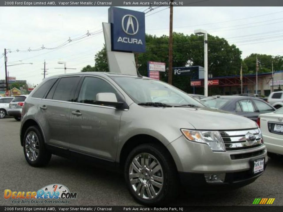 2008 Ford Edge Limited AWD Vapor Silver Metallic / Charcoal Photo #1