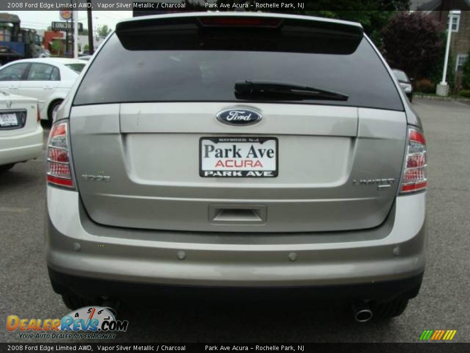 2008 Ford Edge Limited AWD Vapor Silver Metallic / Charcoal Photo #5
