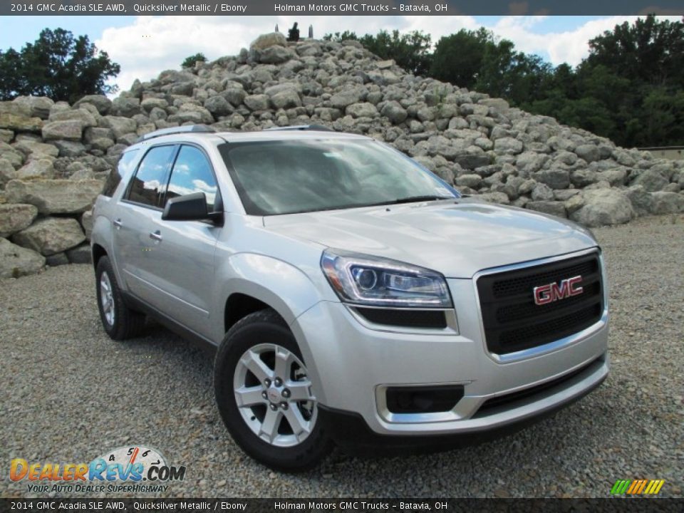 2014 GMC Acadia SLE AWD Quicksilver Metallic / Ebony Photo #1