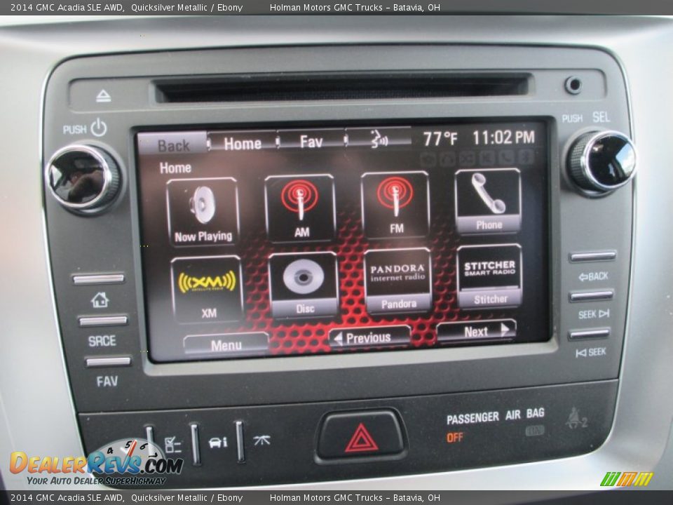 2014 GMC Acadia SLE AWD Quicksilver Metallic / Ebony Photo #8