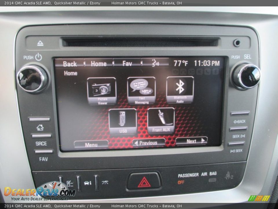 2014 GMC Acadia SLE AWD Quicksilver Metallic / Ebony Photo #9